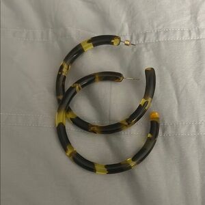 Cult Gaia Tortoise Shell Hoop Earrings